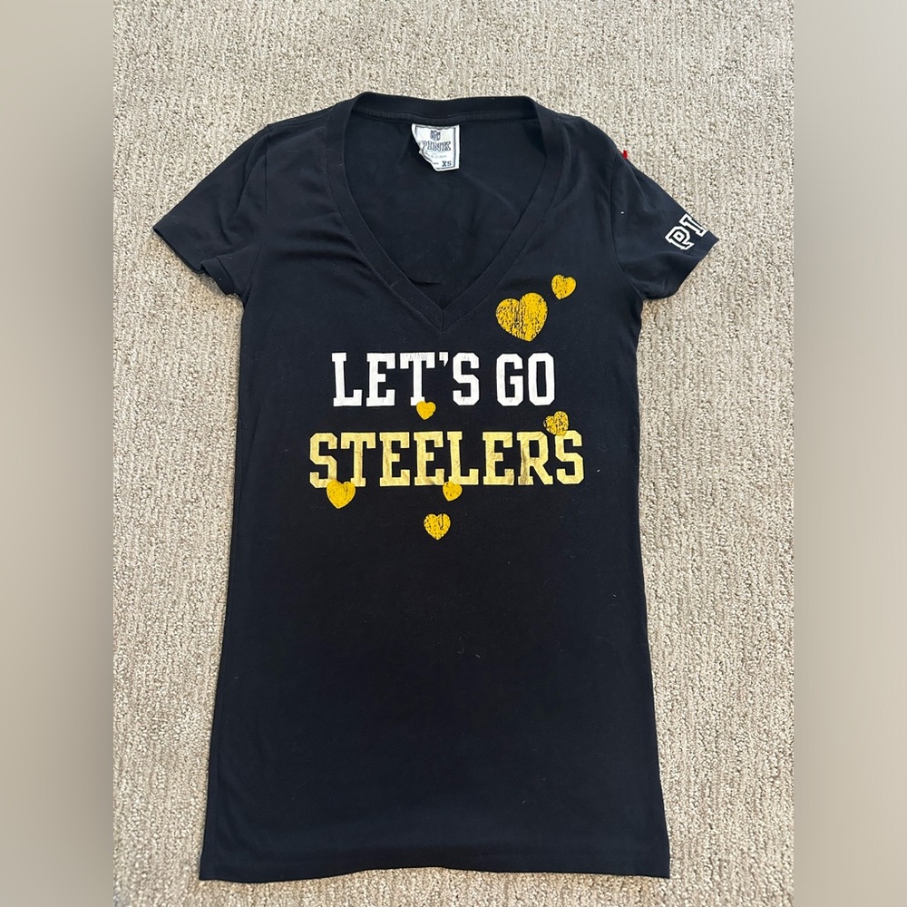 Steelers TShirt, PINK, size XS